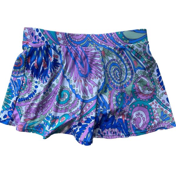 Talbots MIRACLESUIT Sz 6 Swim Skirt Light Control ~ Coastal Pastel EUC - Picture 5 of 6